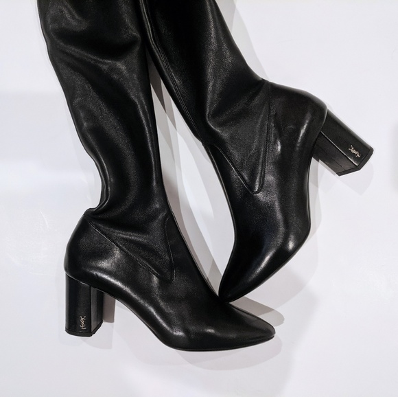 SALE!😍SAINT LAURENT🎀Loulou🎀OTK Thigh High Boots - Picture 5 of 8